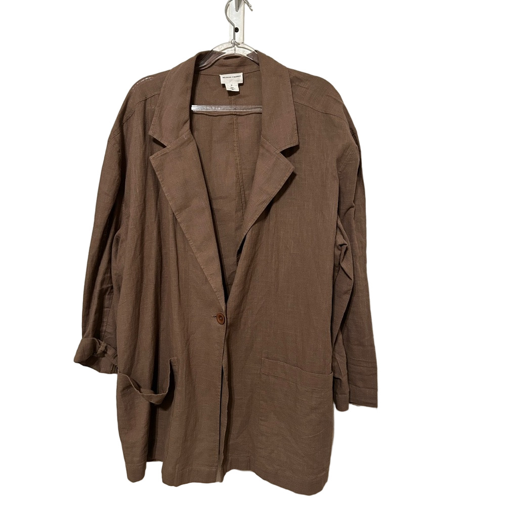 🍒Melrose and Market Brown Blazer long sleeve GUC size 2X